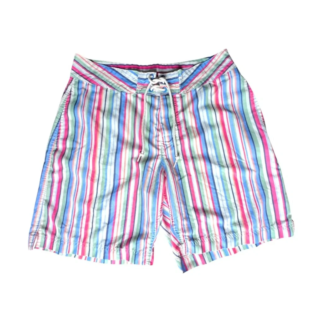 J. Crew Men’s Striped Swim Shorts Trunks